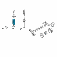 OEM 2005 Pontiac Sunfire Rear Spring Diagram - 22697261