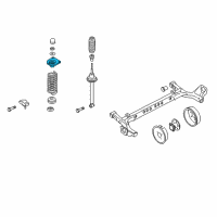 OEM 2000 Chevrolet Cavalier Mount, Rear Suspension Strut Diagram - 22721046