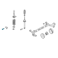 OEM 2000 Chevrolet Cavalier Axle Beam Nut Diagram - 22652503