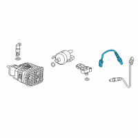 OEM 2016 Cadillac ATS Upper Oxygen Sensor Diagram - 12645561