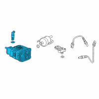 OEM Cadillac CTS Vapor Canister Diagram - 84834021