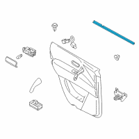 OEM Nissan Armada Seal-Rear Door Inside, RH Diagram - 82834-1LA0A