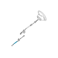 OEM 2000 Ford Explorer Steering Shaft Diagram - F87ZZ3B676FA