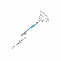 OEM Ford F-150 Heritage Upper Shaft Diagram - F2UZ-3524-A