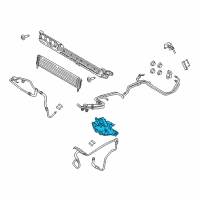 OEM 2020 Ford F-150 Auxiliary Cooler Diagram - HL3Z-7A095-B