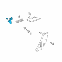 OEM 2013 Ford Focus Upper Pillar Trim Diagram - CV6Z-5852018-AA