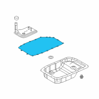 OEM 2012 Chevrolet Caprice Gasket-Automatic Transmission Fluid Pan Diagram - 24225800