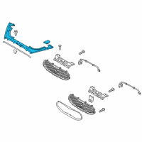 OEM 2017 Kia K900 Guard-Radiator Grille Diagram - 863613T100