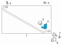 OEM Hyundai Ioniq 5 Bracket-Stabilizer Diagram - 54814-G6000