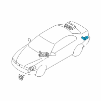 OEM 2008 BMW 750i Painted Ultrasonic Transducer Diagram - 66-20-2-184-264