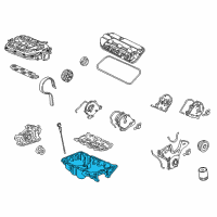 OEM Honda Pilot Pan, Oil Diagram - 11200-RDJ-A00