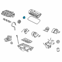 OEM 2006 Honda Civic Cap Assembly, Oil Filler Diagram - 15610-RAA-A01
