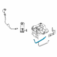 OEM 2004 Dodge Intrepid Strap-Fuel Tank Diagram - 4581035