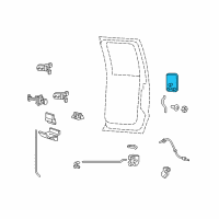 OEM 2001 Ford F-350 Super Duty Handle, Outside Diagram - 7C3Z-2626600-AA