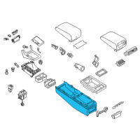 OEM Infiniti G35 Body-Console Diagram - 96911-AC701