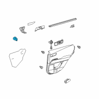 OEM 2016 Lexus IS200t Switch Assembly, Power Window Diagram - 84810-48022