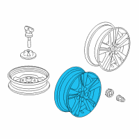 OEM 2020 Acura ILX Wheel (18X7) (1/2J) Diagram - 42800-T3R-A90