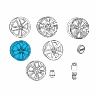 OEM 2012 Jeep Grand Cherokee Wheel-Aluminum Diagram - 1RV66GSAAB