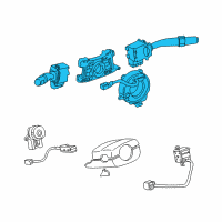 OEM Toyota Camry Combo Switch Diagram - 84310-06050