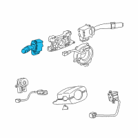 OEM 2002 Toyota Prius Headlamp Dimmer Switch Diagram - 84140-06010