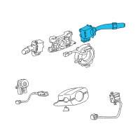 OEM 1999 Lexus ES300 Switch, Windshield WIPER Diagram - 84652-06020