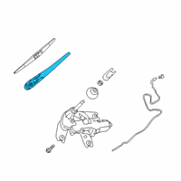 OEM 2019 Nissan Murano Rear Window Wiper Arm Assembly Diagram - 28781-5AA0A