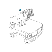 OEM 1999 GMC C3500 Resistor Diagram - 15039098