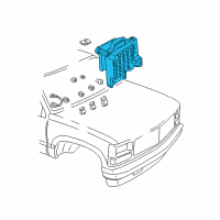 OEM 1992 GMC C3500 Fuse Box Diagram - 12110746