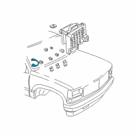 OEM 1996 Chevrolet Tahoe Fuel Pump Cycle Control Module Assembly Diagram - 10052973