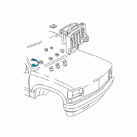 OEM 1995 GMC C1500 Fuel Pump Cycle Control Module Assembly Diagram - 10052973