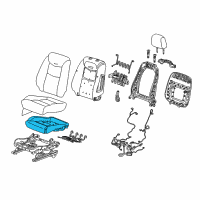 OEM 2020 Cadillac XT5 Seat Cushion Pad Diagram - 84613455