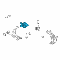 OEM 2018 Honda Civic Bracket, Front Compliance Diagram - 51395-TBF-A00