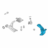 OEM 2016 Honda Civic Knuckle Left Front Diagram - 51216-TBC-A01