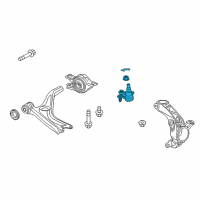 OEM 2018 Honda Civic Joint Kit, Front Ball (Lower) Diagram - 06510-TBA-A00