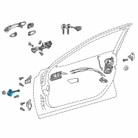 OEM 2018 Toyota Camry Door Check Diagram - 68610-33121