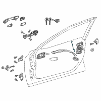 OEM 2018 Toyota Camry Lock Rod Diagram - 69311-33120