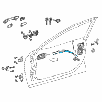 OEM 2018 Toyota Camry Lock Cable Diagram - 69710-33120