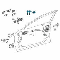 OEM 2019 Toyota Camry Cylinder & Keys Diagram - 69052-06260