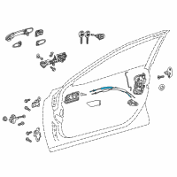 OEM 2018 Toyota Camry Lock Cable Diagram - 69750-33110