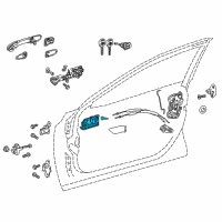 OEM Toyota RAV4 Handle, Inside Diagram - 69205-33140-C0