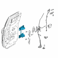 OEM 2018 Nissan Titan Hinge Assy-Rear Door Diagram - 82400-EZ10D