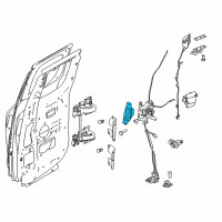 OEM 2006 Nissan Titan Rear Outside Door Handle Assembly, Right Diagram - 82606-EZ10A