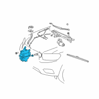 OEM Toyota Washer Reservoir Diagram - 85315-0E060