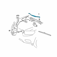 OEM Toyota Highlander Wiper Arm Diagram - 85211-0E040