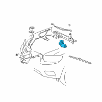 OEM 2008 Toyota Highlander Front Motor Diagram - 85110-48120