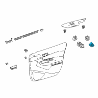 OEM 2020 Toyota C-HR Window Switch Diagram - 84040-02160