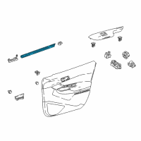 OEM 2020 Toyota C-HR Belt Weatherstrip Diagram - 68171-F4011