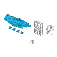 OEM 2017 Honda Civic Box Assembly, Fuse Diagram - 38200-TBA-A21