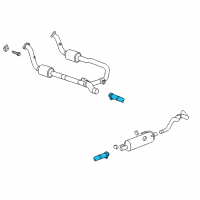 OEM 2007 Dodge Ram 3500 Exhaust Extension Pipe Diagram - 52121601AA