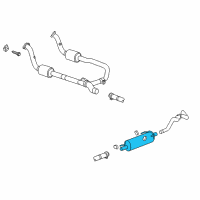 OEM Dodge Ram 2500 MUFFLER-Exhaust Diagram - 52121604AB